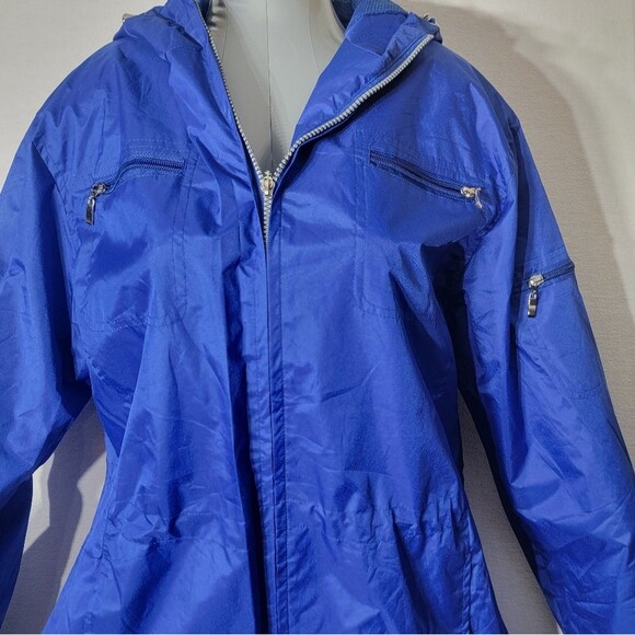 Size XL J 5 Apparel Women's %100 Polyester Jacket Full Zip Blue - Picture 6 of 11